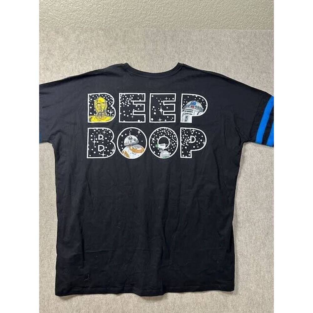 Her Universe Star Wars Beep Boop Droids Long Sleeve Tee Shirt 2X C3P0 R2D2 BB8